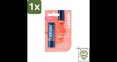 1 x Labello – CLippenbalsem – aring Beauty Nude – 6 ml- Lippenbalsem - Caring Beauty Red - Hydratatie - Natuurlijke Ingrediënten - Sheaboter