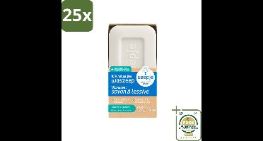 25 x Seepje - Waszeep - Handgemaakt & Natuurlijke Ingrediënten - Blok - 120 gr - Grootverpakking - Natuurlijke Wasmiddelen - Waszeep Blok - Vlekverwijderaar - Vegan Wasmiddel - Duurzame Wasmiddelen
