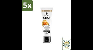 5 x Gliss - Split-Ends Cream - Tegen Gespleten Haarpunten - 50 ml - Grootverpakking - Gespleten Haarpunten - Haarverzorging - Haarbreuk - Haarstructuur - Leave-in Crème