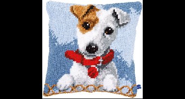 Vervaco - Kruissteekkussen kit - Jack Russell - PN-0155247 - Borduren - Borduurpakket - Borduurpakket volwassenen - Borduurpakket kind
