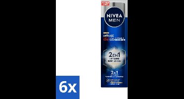 NIVEA MEN - Anti-Age 2in1 Power - Hydraterende Crème Gezicht SPF 30 - 50 ml - Voordeelverpakking - 6 stuks