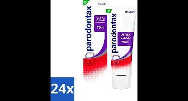 Parodontax - Tandpasta - Ultra Clean - Tegen Bloedend Tandvlees - 75 ml - Voordeelverpakking - 24 stuks
