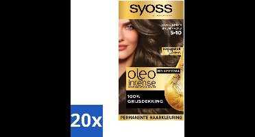 SYOSS - Oleo Intense 5-10 - Haarverf - Permanente Haarkleuring - Cool Bruin - Langdurige Kleur - Bulkverpakking - 20 stuks