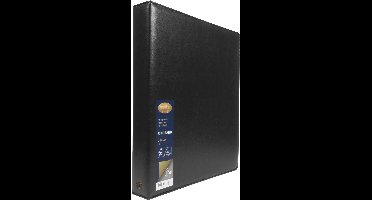 Multo ringband Hannibal - formaat A4 - 23-rings - 30mm ringhoogte - kunstleder - zwart - MU-100111