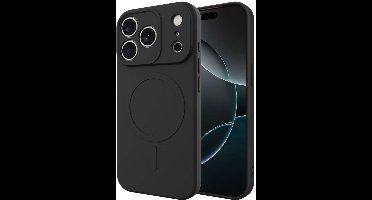 Just in Case hoesje geschikt voor iPhone 17 Pro Hoesje geschikt voor MagSafe - Color Backcover - Zwart