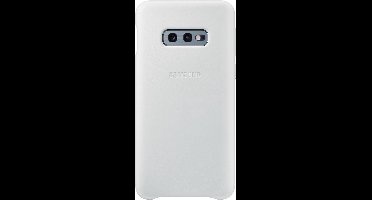 Samsung lederen cover - wit - voor Samsung Galaxy S10e