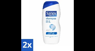 2 x Sanex - Shampoo - Anti-Roos - Tegen Schilfers - 250 ml - Roos Shampoo - Anti Roos Shampoo - Kalmerende Shampoo - Hoofdhuidverzorging - Roos Verhelpen