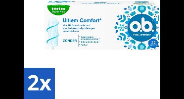 2 x o.b. - Tampons - ProComfort Super Plus - Extra Absorptie - 32 tampons - Menstruatieschijfjes - Tampons - Super Plus - Zware Menstruatie - Comfort