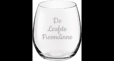 Gegraveerde Drinkglas 39cl De Leafste Freondinne