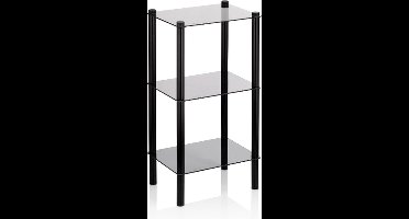 Kast, 76.5 cm, Laag, Metaal, Zwart - Kela | Lars