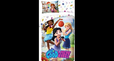 Lego dekbedovertrek Good Vibes 140 x 200 cm - Katoen - 70 x 90 cm