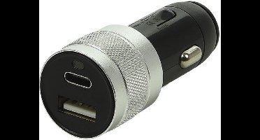 Proplus Usb Autolader Type A + C Zwart 12v/24v 4,5 Cm
