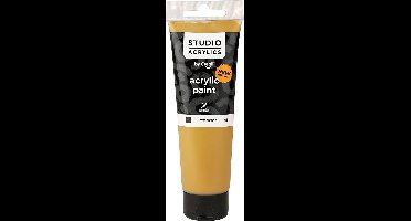 Acrylverf – Bruine Verf – Acrylaatverf – Acrylic paint – Hobbyverf – Knutselen en Verven – Sneldrogend – Raw Sienna (#61) – Bruin – Dekkend – Creall Studio – 120 ml