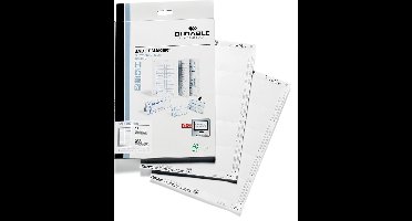 Badgekaart durable 1455 bedrukbaar 54x90mm 200st | 10 stuks