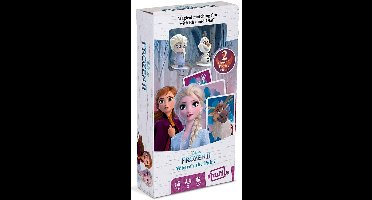 Frozen 2 kaartspel - 2 mini-figuurtjes (Elsa en Olaf)