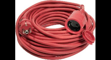 AS Schwabe 60264 Stroom Verlengkabel Rood 25.00 m
