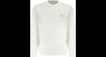 Crew Neck Sweatshirt - White Sweaters