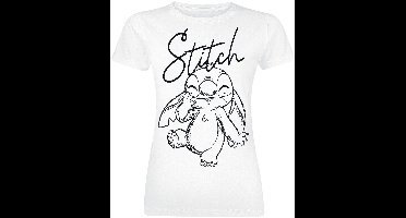 Lilo & Stitch Stitch - Sketchy Surprise Dames T-shirt - wit - XXL