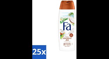 25 x Fa - Douchegel - Coconut Milk - Hydraterend & Kalmerend - Verzachtend - 250 ml - Douchegel Kokosmelk - Hydraterende Douchegel - Kalmerende Douchegel - Verzachtende Douchegel - Kokos-extract Douchegel