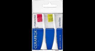 Curaprox Hydrosonic Opzetborstel Sensitive Duo Magenta Groen - 2 stuks