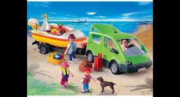 PLAYMOBIL Gezinswagen met boot - 4144
