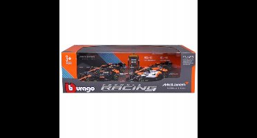Bburago F1 McLaren raceauto set Lando Norris 1:43 - 4 modellen.