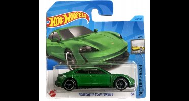 Hot Wheels Porsche Taycan Turbo S Groen 1:64 Model Auto