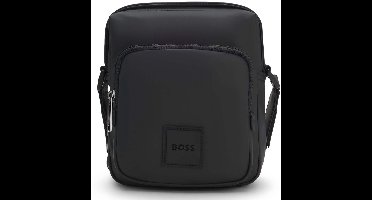 BOSS schoudertas Oryo Reporter with Zip Black zwart