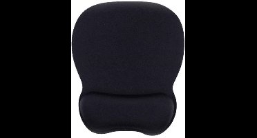 EXCITAT Muismat - Met polssteun - 4 mm memory foam muismat - Gaming muismat - Met polssteun - Comfortabel, duurzaam en waterdicht - Geschikt voor alle muizen, laptops, desktops, kantoren en thuisgebruik - Zwart