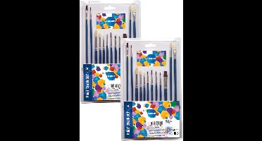 Centrum Penselen - set van 24x stuks - schilderen - kwasten - hobby - schoolspullen