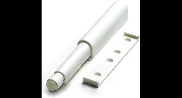 *** Deurdemper de ultieme Druksnapper met magneet voor 40 mm bevestiging in stijlvol wit - van Heble® ***
