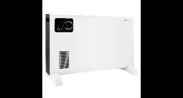Emerio Convector Verwarmer - 18 m² - Regelbare thermostaat - 3 temperatuur instellingen - Vrijstaand - Turbo ventilator - Omvalbeveiliging - CH-127166 Wit