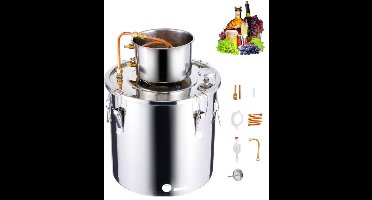 Distilleerketel – Distilleerketel Set – Alcohol Distilleerkit – Thuisbrouwset – 8 Gallon RVS – Grote Inhoud – Duurzaam Roestvrij Staal