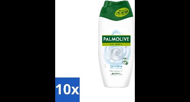 10 x Palmolive Naturals - Douchegel - Sensitive - Voor Gevoelige Huid - 250 ml - Gevoelige Huid - Douchegel - Melkproteïnen - Zachte Douchegel - Natuurlijke Vochtbalans