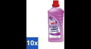10 x At Home - Clean - Allesreiniger - Floral - Verfrissened - 1 L - Allesreiniger - Bloemige Geur - Reiniging - Huisreiniging - Vloerreiniger