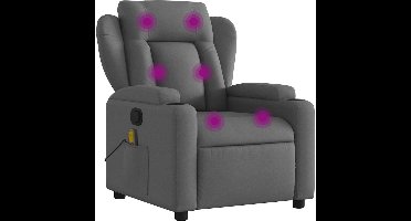 vidaXL - Massagestoel - in - donkergrijze - stof