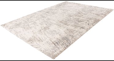 Pierre Cardin Vloerkleed - Modern Tapijt - Luxe Design - Beige en Zilver - Zacht en Onderhoudsvriendelijk