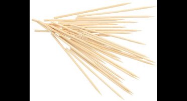 1000 Fingerfood spiesjes, Bamboe pure Ø 2,5 mm · 10 cm