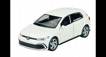 Welly Volkswagen Golf 8 GTI Modelauto Wit Metaal 1:34 Nieuw