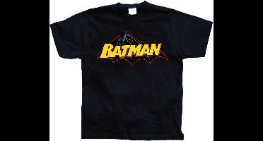 DC Comics Batman Heren Tshirt -XL- Retro Logo Zwart