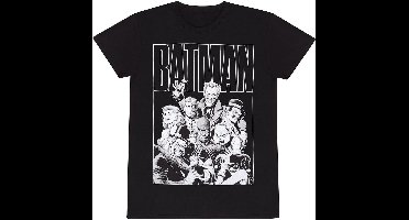 Batman Rogues Gallery T-Shirt BAT06463TSB Black-2XL