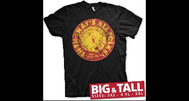 Looney Tunes Porky Pig That's All Folks! Big & Tall T-Shirt Black-3XL