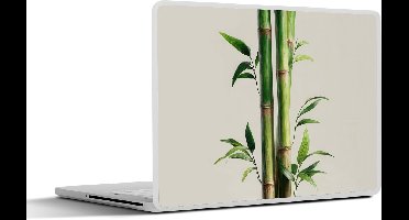 Laptop sticker - 11.6 inch - Bamboestengels - Sierlijk - Groen - 30x21cm - Laptopstickers - Laptop skin - Cover