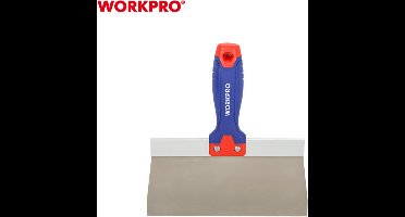 WORKPRO WP321032 Afstrijkmes RVS 200 mm softgrip handvat