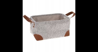 Universele mand met handvatten, lichtgrijs corduroy