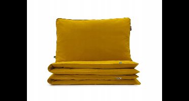 Basic Mosterd Geel Beddengoed Set 200x200 cm - 100% Katoen