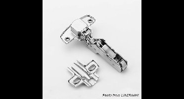 95° Soft-Close Hoek Scharnier met Schuiftechnologie – Automatisch Dempend Kastdeurscharnier – Sterk Staal & Nikkel Afwerking – Voor Keuken, Badkamer & Meubel – Medahomestore