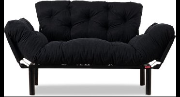 Asir - 2-zits slaapbank – zwart