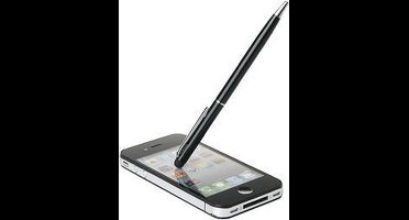 2-in-1 Stylus pen met penfunctie voor iPhone iPad Smartphone Tablet – Zwart