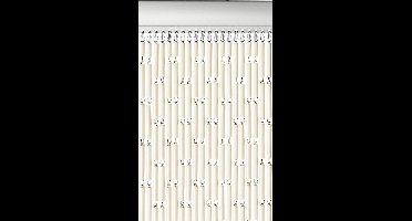 Vliegengordijn-deurgordijn- Tubes 90x210 cm ecru